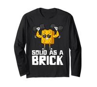 Solid As Brick Weightlifting Fitness Gym Workout Training Manche Longue