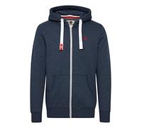Solid BennZip Veste en Sweat Zippé Sweat-Shirt À Capuche pour Homme À Capuche Doublure Polaire avec Fermeture Éclair, Taille:S, Couleur:Insignia Blue Melange (8991)