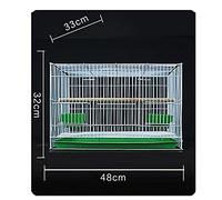 Solid Bird Cage Bird Cage Piggeon Cage Tiger Parrot Wen Bird Myna White-Eye Lark Bird Cage Large Maison surdimensionnée pour Les Amateurs Cage d'oiseau Parrotlet Finches (C)
