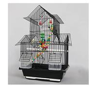 Solid Bird Cage Retro Parrot Cage Bird Black Phoenix Tiger Sket Peony Cage de Reproduction House