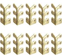 Solid Brass Skirting Corner Brackets 10Pcs(Color 2)