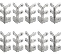 Solid Brass Skirting Corner Brackets 10Pcs(Color 3)