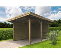 Solid Carport en Bois Traité Autoclave (4x5m) - S7755