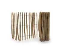 Solid Clôture de jardin ganivelle en bois de châtaignier - 500 x 120 cm - S2005LD