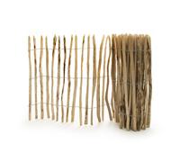 Solid Clôture de jardin ganivelle en bois de noisetier - 500 x 120 cm - S2851LD