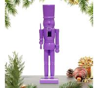 Solid Color Nutcracker Centerpieces - Wooden Holiday Ornament with Classic Puppet Design | Traditional Nutcracker Toy Decoration for Christmas Home Bookshelf Fireplace Entryway Living Room Décor