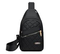 Solid Color Quilted Fanny Pack, 2025 New Women's Crossbody Bags, Women Casual Large Capacity Bags (Black)