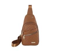Solid Color Quilted Fanny Pack, 2025 New Women's Crossbody Bags, Women Casual Large Capacity Bags (Brown)
