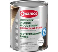 Solid Color Stain - Finition mate opaque pour bois extérieurs - Owatrol Pro - 1 L blanc pur