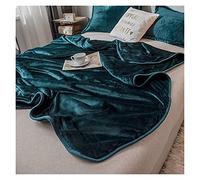 Solid Color Weighted Blanket Super Soft Bedspread on The Bed Office Air-Conditioning Blanket (Color : H Size : 180x200cm) (A 120x200cm)