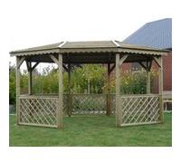 Solid Kiosque en bois traité autoclave 4280 x 3614 x 2769 mm bois G