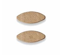 SOLID Lot de 100 chevilles plates en bois - Taille 10 - Compatibles avec fraiseuse à lamelles - Plaquettes de connexion en hêtre - Chevilles comme Lamello - Raccords en bois de hêtre