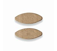 Solid Lot de 500 chevilles plates en bois Taille « 20 » - Chevilles plates - Chevilles de raccordement - Compatible avec la fraise à chevilles et les fraises à lamello