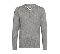 !Solid SDBelagos Homme Longsleeve T-Shirt à Manches Longues Col Tunisien 100% Coton Regular Fit, Taille:L, Couleur:Black (9000)