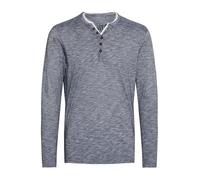 !Solid SDBelagos Homme Longsleeve T-Shirt à Manches Longues Col Tunisien 100% Coton Regular Fit, Taille:XL, Couleur:Insignia Blue (1991)