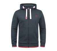 !Solid SDBenjaminZip Homme Sweat à Capuche Veste à Capuche Hoodie avec Capuche Fermeture éclair Cordon de Serrage Mélange de Coton Regular Fit, Taille:S, Couleur:Insignia Blue Melange (8991)