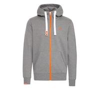 !Solid SDBenn High Neck Homme Zip-Hoodie Veste en Sweat Veste avec Capuche Hoodie à Capuche avec fermenture éclair Poche Kangourou Mélange de Coton Regular Fit, Taille:M, Couleur:Grey Melange (8236)
