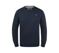 !Solid SDBenn Homme Sweatshirt Pull en Sweat à col Rond Poignets côtelés Détails du Label Mélange de Coton Regular Fit, Taille:M, Couleur:Insignia Blue (1991)