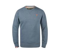 !Solid SDBenn Homme Sweatshirt Pull en Sweat à col Rond Poignets côtelés Détails du Label Mélange de Coton Regular Fit, Taille:2XL, Couleur:Grey Blue Melange (1946M)