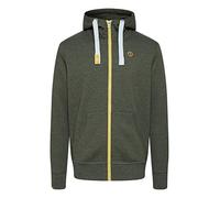 !Solid SDBenn Sweat à capuche zippé à col haut pour homme avec capuche et poche kangourou en coton mélangé Coupe droite, M