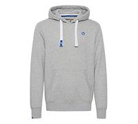 !Solid SDBennHood Homme Pull à Capuche Hoodie Poche Kangourou Cordon de Serrage Poignets côtelés Détails du Label Mélange de Coton Regular Fit, Taille:L, Couleur:Light Grey Melange (8242)