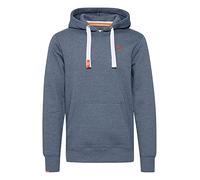 !Solid SDBennHood Homme Pull à Capuche Hoodie Poche Kangourou Cordon de Serrage Poignets côtelés Détails du Label Mélange de Coton Regular Fit, Taille:XL, Couleur:Grey Blue Melange (1946M)