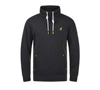 !Solid SDKaan Homme Sweatshirt Pull avec col Tube Poches en Biais 100% Coton Regular Fit, Taille:M, Couleur:Dark Grey Melange (1940071)