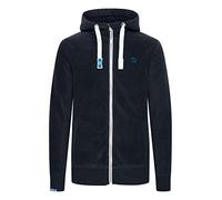 !Solid SDLoki Homme Veste en Sweat Veste Polaire Veste avec Capuche Cordon de Serrage Poignets côtelés Fermeture éclair Poches en Biais Regular Fit, Taille:L, Couleur:Insignia Blue (1991)