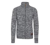 !Solid SDPomeroy Homme Cardigan Gilet Pull en Mailles épaisse avec col Montant Fermeture éclair 100% Coton Regular Fit, Taille:XL, Couleur:Insignia Blue (1991)