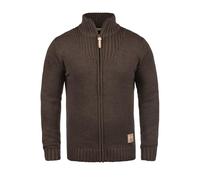 !Solid SDPoul Homme Veste en Tricot Cardigan Pull à Mailles épaisse avec col Montant Regular Fit, Taille:XL, Couleur:Coffee Bean Melange (8973)