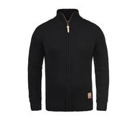 !Solid SDPoul Homme Veste en Tricot Cardigan Pull à Mailles épaisse avec col Montant Regular Fit, Taille:L, Couleur:Black (9000)