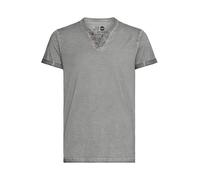 !Solid SDTino Homme T-Shirt à Manches Courtes avec col en V 100% Coton Regular Fit, Taille:M, Couleur:Mid Grey (2842)