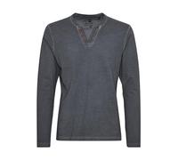 !Solid SDTinox Homme T-Shirt à Manches Longues Shirt à col en V 100% Coton Regular Fit, Taille:S, Couleur:Dark Grey (2890)