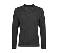 !Solid SDTinox Homme T-Shirt à Manches Longues Shirt à col en V 100% Coton Regular Fit, Taille:S, Couleur:Black (9000)