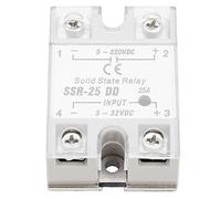 Solid State Dc Relay,Relais À Semi-Conducteurs Ssr-25 Dd 25A 5-220Vdc Module De Relais À Semi-Conducteurs Pour Le Processus D'Automatisation Industrielle