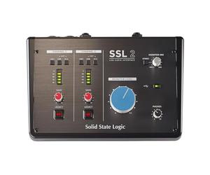 Solid State Logic SSL 2 USB Audio Interface - 24 bit/192 kHz, 2-in 2-out, with SSL Legacy 4K Analogue Enhancement and included SSL Software Production Pack