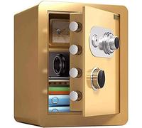 Solid Steel,Small Electronic Depository Safe Fireproof Waterproof Safes Box Home Office Use for Deposit Money Jewelry Cash