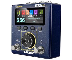 Solid Studio mkII | Pédale d'émulateur d'ampli et de cabine multi-effets - Processeur FX pour guitare avec USB, chargeur IR, retard, réverbération, distorsion et modélisation de style HX