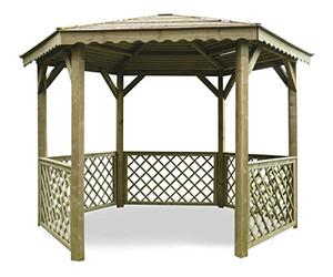 SOLID SUPERIA Kiosque Pavilion Bois 351 x 305 x 256 cm S7707
