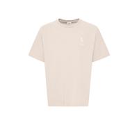 !Solid T-Shirt 'Ismail' beige clair / blanc, Taille XL