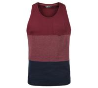 !Solid T-Shirt 'Minho' bleu foncé / lie de vin, Taille XL