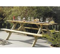 Solid Table de Pique-Nique en Bois Autoclave 200 cm 28 mm Picnic - SG924LD