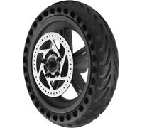 Solid Tyre with Hub and Brake Disc, Puncture Proof Rear Wheel Hub Tire Set Replacement Parts Compatible for Xiaomi Mijia M365 Electric Scooter