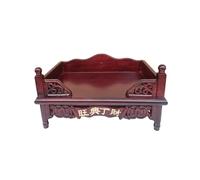 Solid Wood Altar Table, Angolan Rosewood Buddhist Altar with Hand-Carved Patterns, Wall-Mounted/Tabletop Home Worship Table, Stable & Fully Assembled(B,38cm/14.9in)