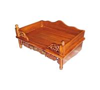 Solid Wood Altar Table, Angolan Rosewood Buddhist Altar with Hand-Carved Patterns, Wall-Mounted/Tabletop Home Worship Table, Stable & Fully Assembled(A,38cm/14.9in)