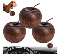 Solid Wood Fruit Scented Ornament, Natural Creative Wooden Scent Diffuser Fruit Decoration, Rustic Home Aroma Fruits Figurine for Offices,Bathroom,Yoga,Meditation,Hotel,Restaurant