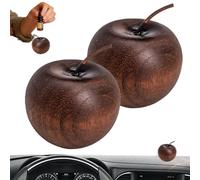 Solid Wood Fruit Scented Ornament, Natural Creative Wooden Scent Diffuser Fruit Decoration, Rustic Home Aroma Fruits Figurine for Offices,Bathroom,Yoga,Meditation,Hotel,Restaurant