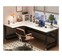 Solid Wood Gaming Desk Ergonomic L-Shaped Computer Corner Desk For Home Office, Study Writing Workstation With Slim Edge, Home Desk For Gamers Students Professionals(D-left,160x80x75cm)