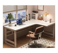 Solid Wood Gaming Desk Ergonomic L-Shaped Computer Corner Desk For Home Office, Study Writing Workstation With Slim Edge, Home Desk For Gamers Students Professionals(E-right,120x80x75cm)