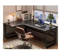 Solid Wood Gaming Desk Ergonomic L-Shaped Computer Corner Desk For Home Office, Study Writing Workstation With Slim Edge, Home Desk For Gamers Students Professionals(A-left, 140x100x75cm)